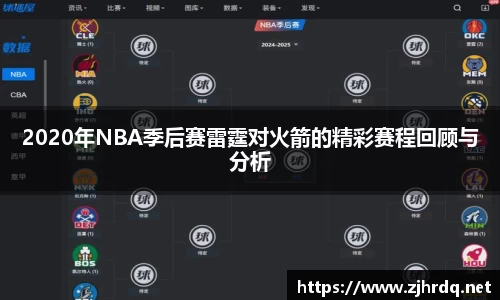 2020年NBA季后赛雷霆对火箭的精彩赛程回顾与分析